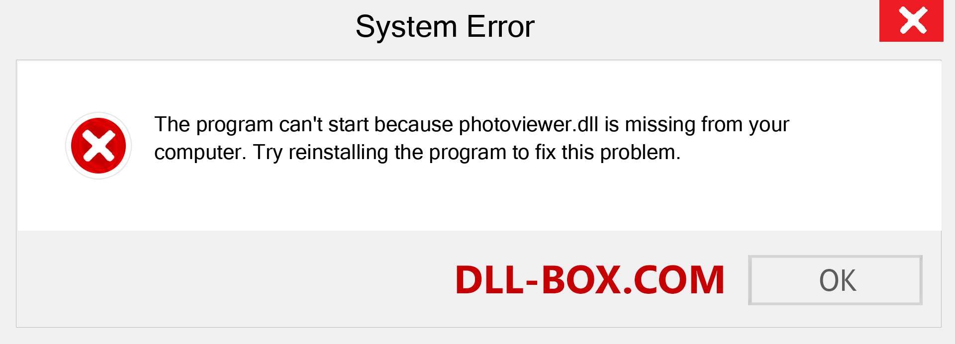  photoviewer.dll file is missing?. Download for Windows 7, 8, 10 - Fix  photoviewer dll Missing Error on Windows, photos, images